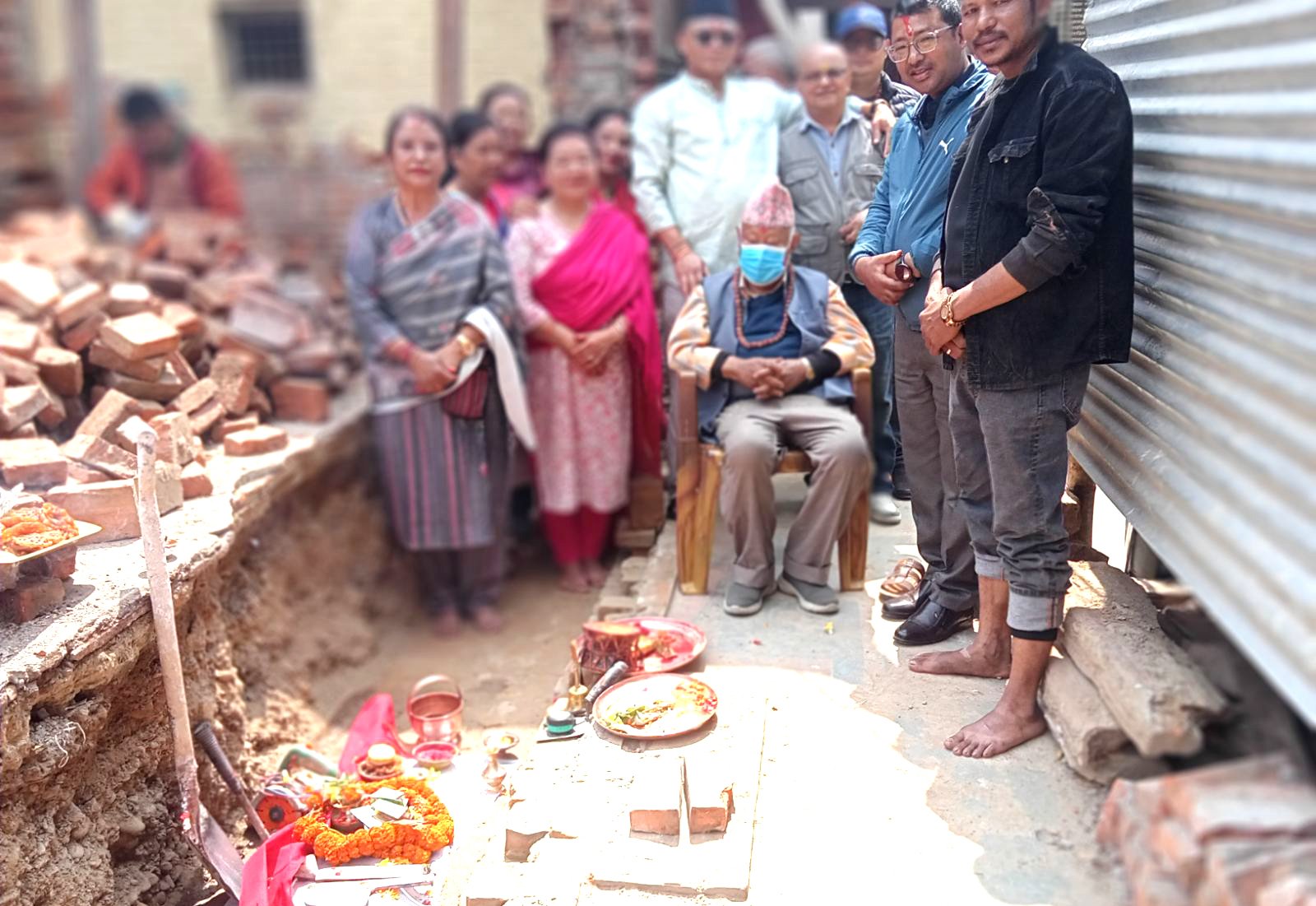 फल्चा पुनःनिर्माणया साइत पूजा